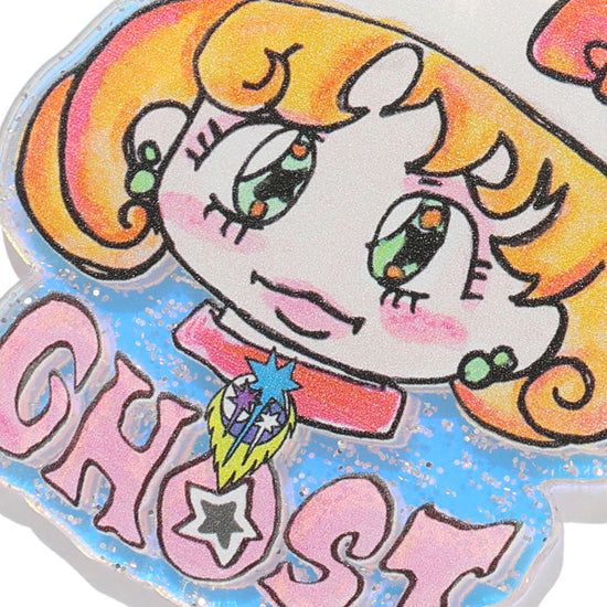 Nice Ghost Club Ghost Soul Girl Acrylic Cat Key Chain [Mix]