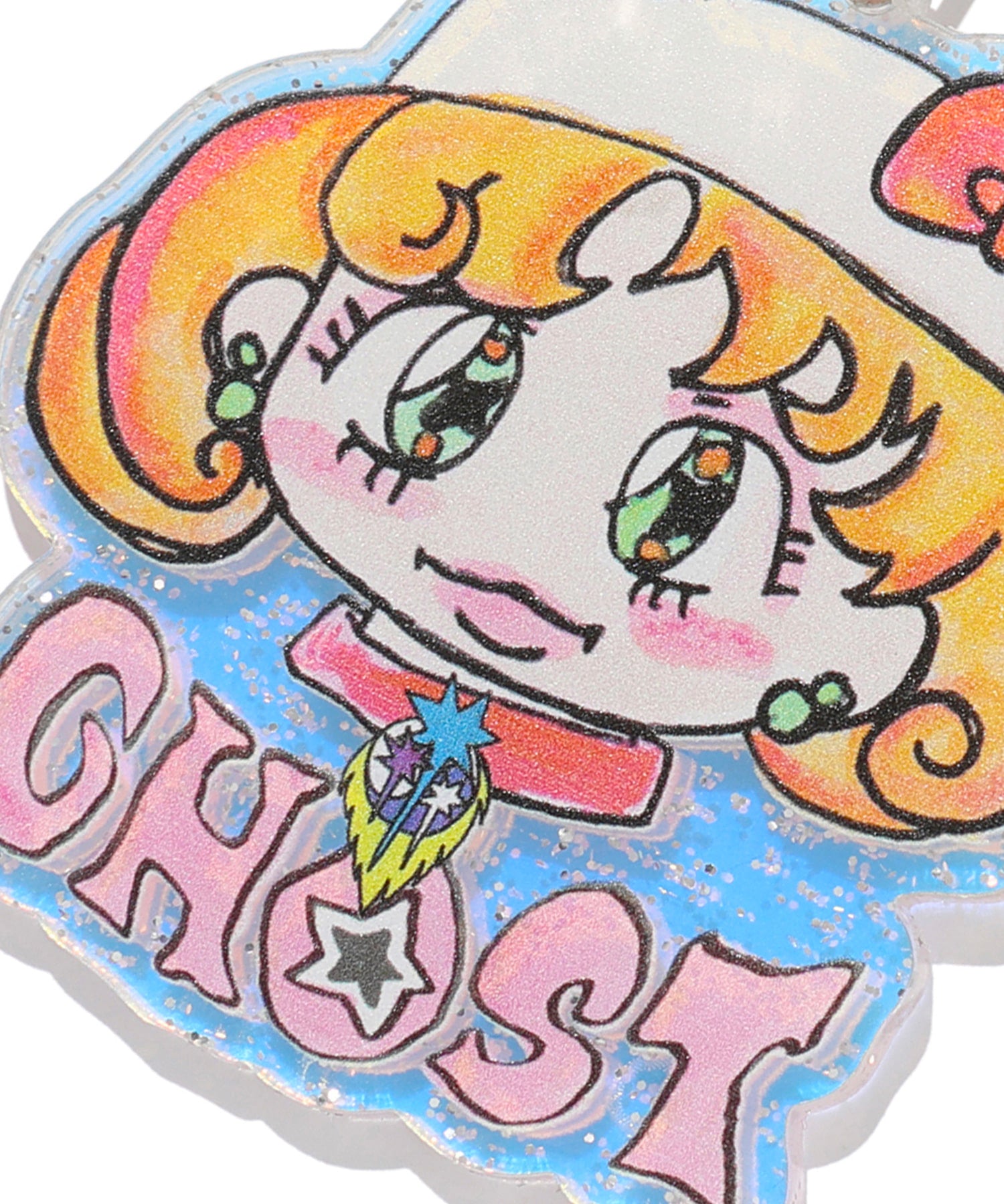 Nice Ghost Club Ghost Soul Girl Acrylic Cat Key Chain [Mix]