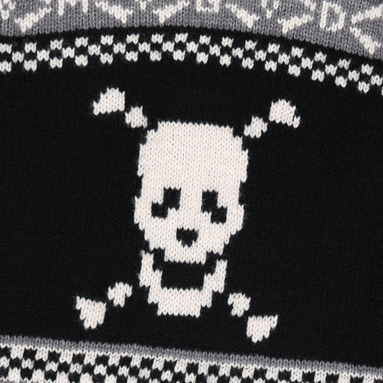 Mahagrid Skull Cowichan Knit Sweater