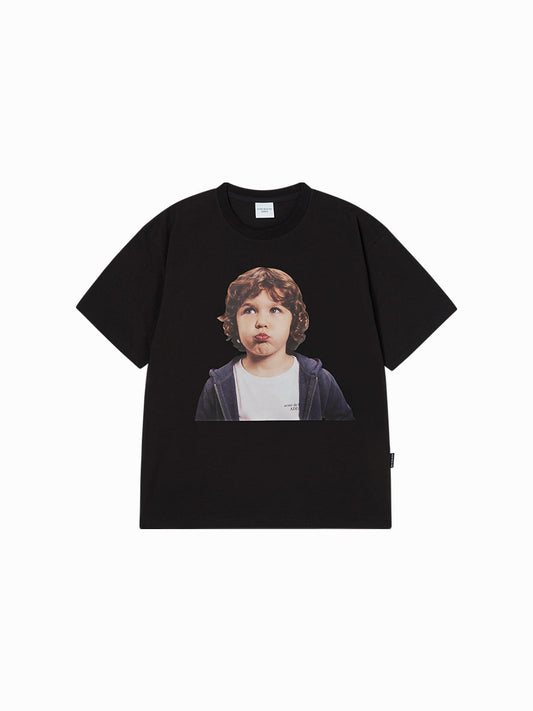 ADLV CURLY HAIR BABY SHORT SLEEVE T-SHIRT