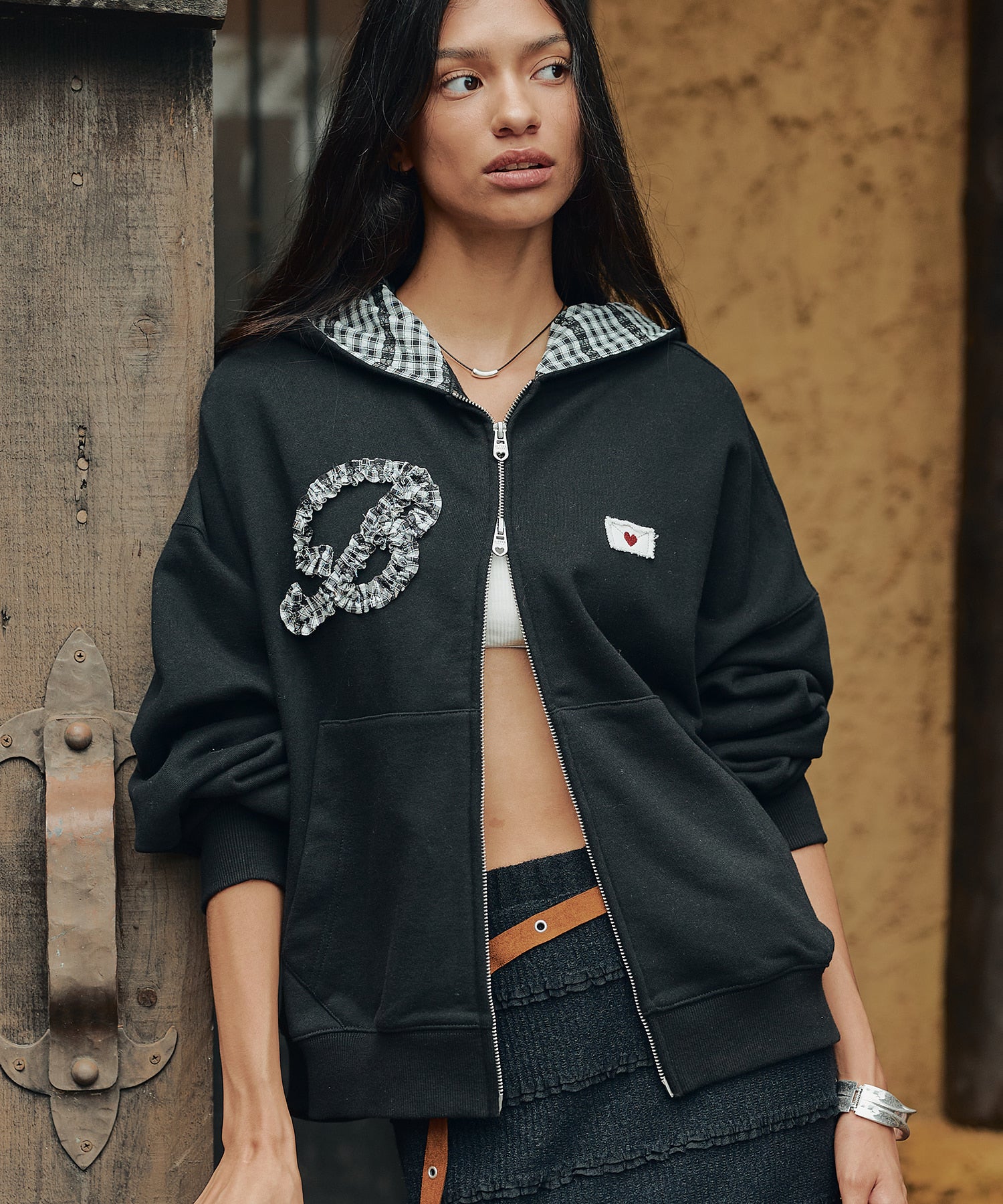 Bitter Cells B Frill Hood Zip Up
