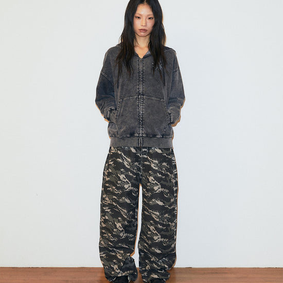 Mahagrid Tiger Camo Wide Pants [Khaki]