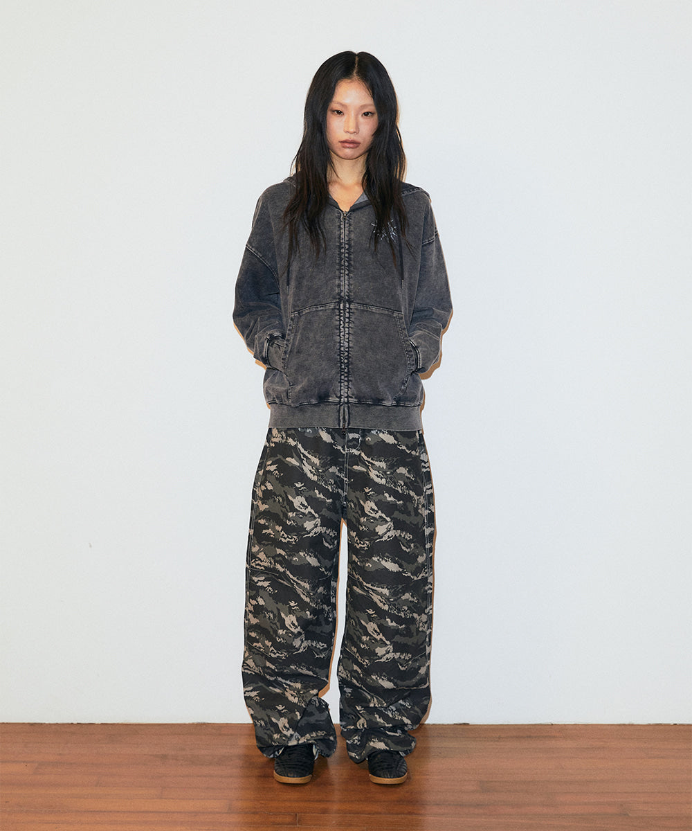 Mahagrid Tiger Camo Wide Pants [Khaki]