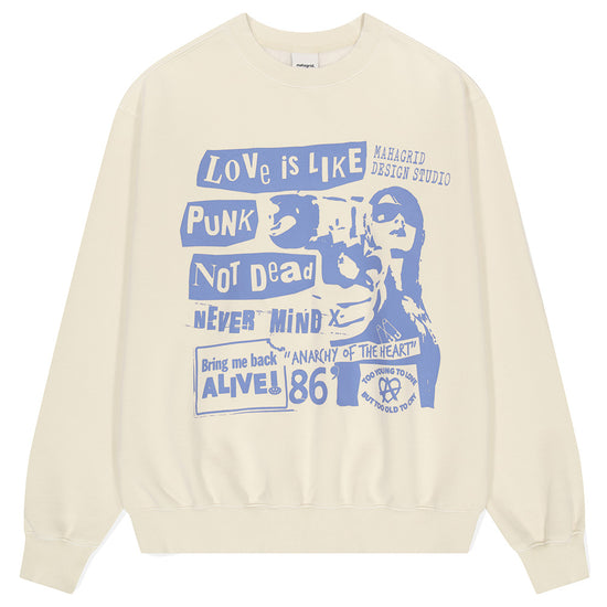 Mahagrid Love Punk Pigment Sweatshirt