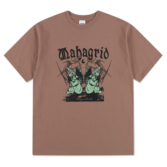 Mahagrid Sleeping Angels Tee Red Beige