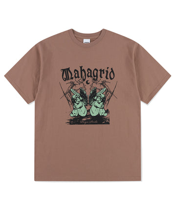 Mahagrid Sleeping Angels Tee Red Beige