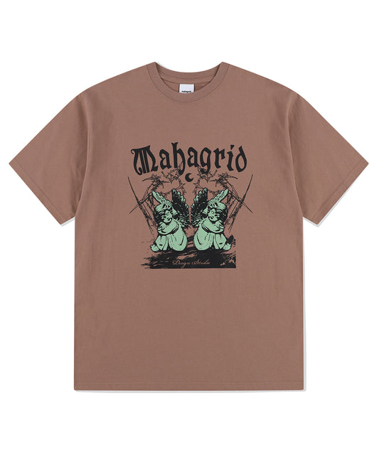 Mahagrid Sleeping Angels Tee Red Beige