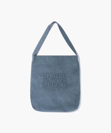 Marithé François Girbaud CLASSIC LOGO CORDUROY SHOULDER BAG ash blue