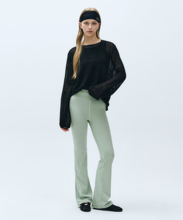Marithé François Girbaud Mouvement W Classic Logo Bootcut Leggings Mint