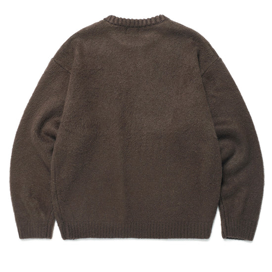 Cavish Brushed Seller Logo Knit Crewneck