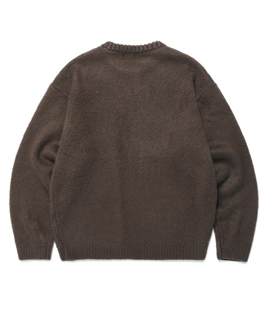 Cavish Brushed Seller Logo Knit Crewneck