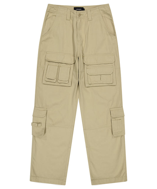 Mahagrid Utility Pants [Beige]