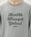 Marithé François Girbaud DRAWING CLASSIC LOGO KNIT PULLOVER beige