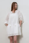 General Idea WOMAN Pintuck Low-Rise Dress