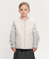 Marithé François Girbaud Kids Classic Logo Reversible Fleece Vest Light Purple