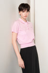 General Idea WOMAN Airy Essential Collar Half Knit