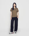 ADLV Woman Gold Chain Bear Doll Short Sleeve T-Shirt