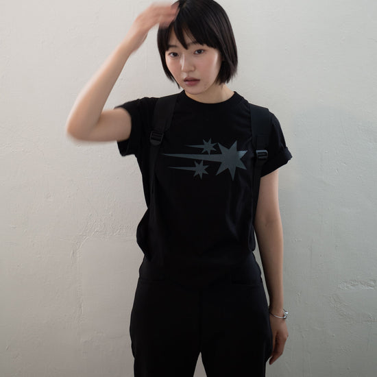 Nice Ghost Club 3 Stars Symbol Crop Slim Tee