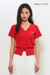 General Idea WOMAN Airy V-Neck Cable Cardigan