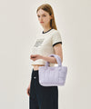 Marithé François Girbaud CLASSIC LOGO SEERSUCKER PADDING BAG purple