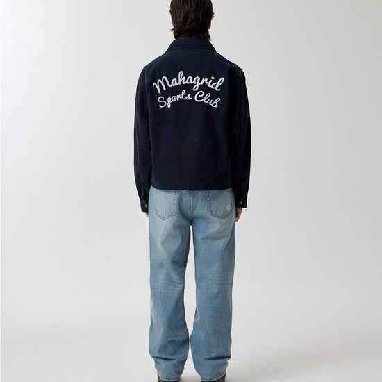 Mahagrid Washed Drizzler Blouson Jacket