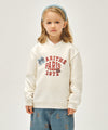 Marithé François Girbaud Kids Logo Patch Graphic Sweatshirt Ivory