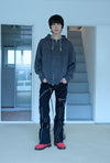 Nice Ghost Club 3 Star Logo Zip Hoodie