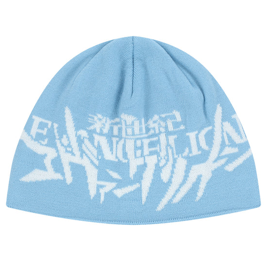 Mahagrid EVA Logo Beanie in Sky Blue