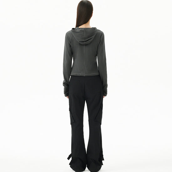 Mahagrid Curved Slim Hoodie