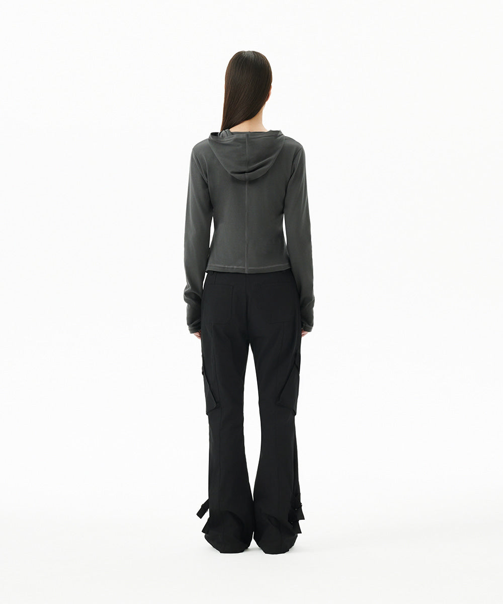 Mahagrid Curved Slim Hoodie