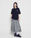 ADLV Woman Check Shirring Long Skirt