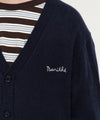 Marithé François Girbaud Kids Basic V-Neck Cardigan Navy