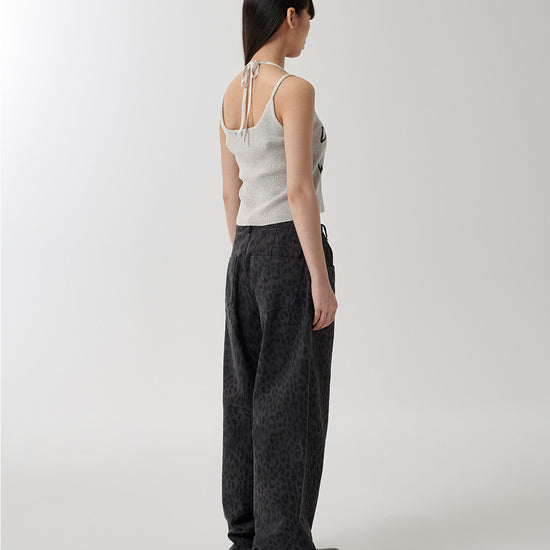 Mahagrid Lettering Sleeveless Knit