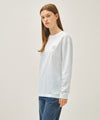 Marithé François Girbaud [REGEN] Back Drawing Logo Long Sleeve Tee Navy