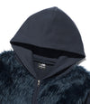 Nice Ghost Club Fur Yeti Hoodie Zip Up [Navy]
