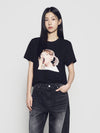 ADLV Woman ADLV Baby Face Yawn Short Sleeve T-Shirt