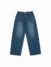 ADLV Variegation Denim Pants Blue