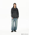 Mahagrid Embroidered Splatter Denim Pant