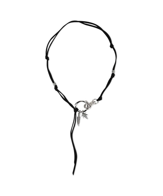 Mahagrid Boho Feather Necklace Black
