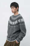 General Idea UNISEX Wool Snow Nordic Pullover