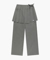 Marithé François Girbaud W LAYERED PLEATS SKIRT PANTS