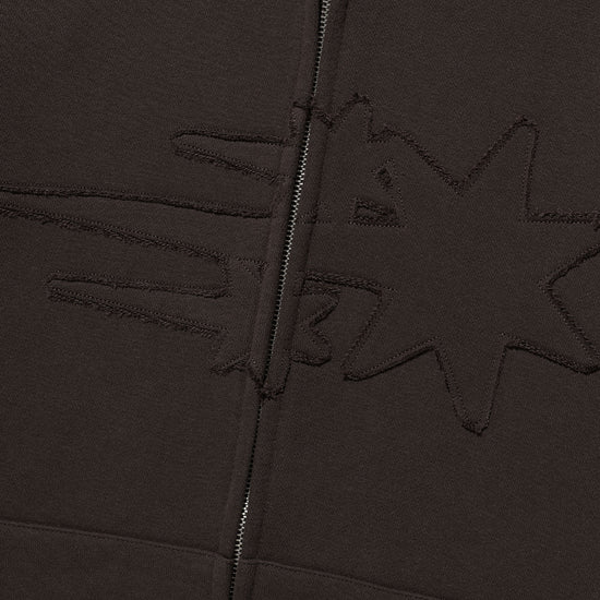 Nice Ghost Club 3Star Logo Zip Hoodie