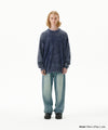 Mahagrid Pigment Flag Knit Sweater [Blue]