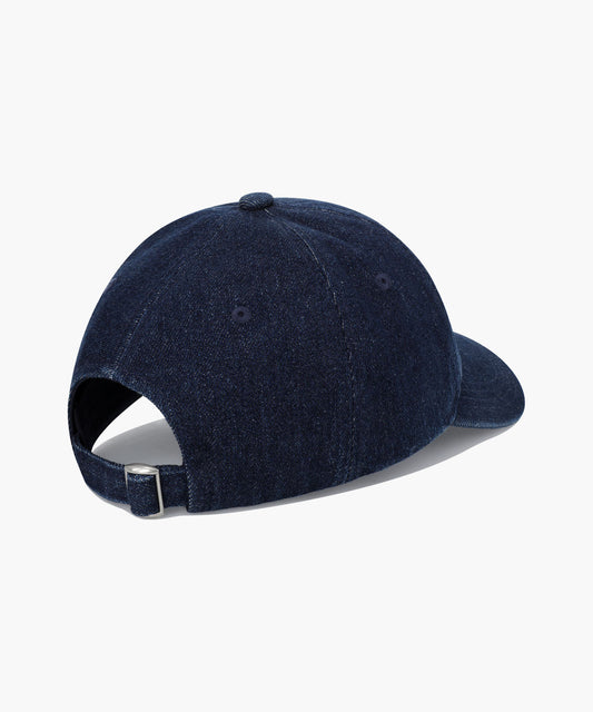 Marithé François Girbaud Denim Washing Regular Logo Ball Cap Indigo