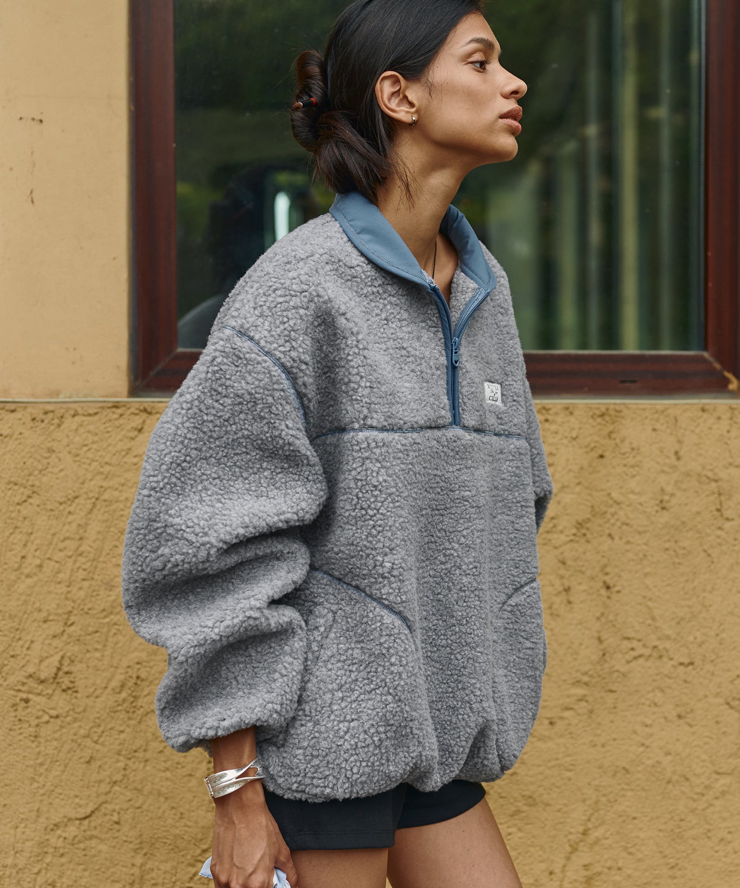 Bitter Cells Poddy Fleece Half Zip Up