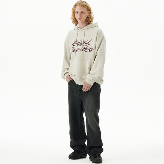 Mahagrid Letter Ink Logo Hoodie