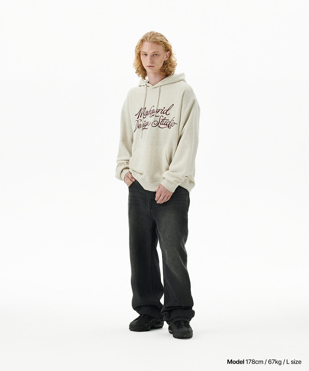 Mahagrid Letter Ink Logo Hoodie