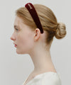 Marithé François Girbaud Regular Logo Velvet Hair Band