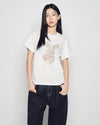 ADLV Woman Fuzzy Rabbit Short Sleeve T-Shirt