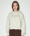 Mahagrid THIRD LOGO CROP HOODIE